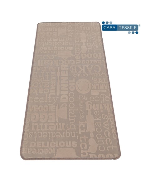 Tappeto cucina antiscivolo corsia larga 50 cm. DINNER