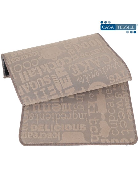 Tappeto cucina antiscivolo corsia larga 50 cm. DINNER