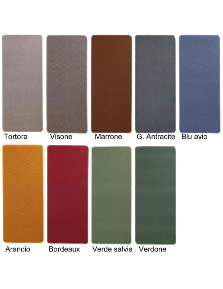 Tappeto cucina antiscivolo corsia larga 50 cm. DAMINA COLOR