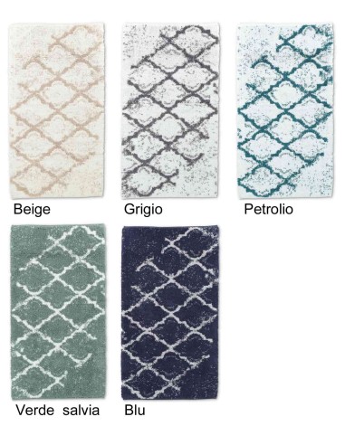 Tappeto bagno antiscivolo italiano MAIOLICA
