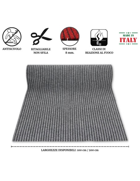 Club Passatoia larga 2 metri e lunga su misura.