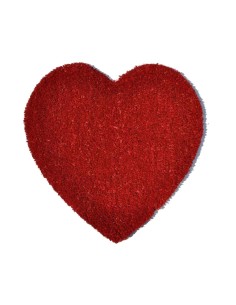 Zerbino in cocco forma di Cuore cm 55X55