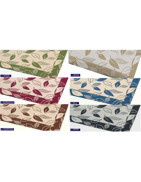 Trama & Ordito FOGLIE tappeto multiuso cm 100x150 Jacquard ciniglia